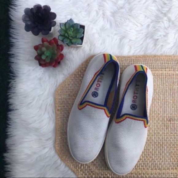 Rothys Rainbow Stripe Sneakers - Picture 2 of 16